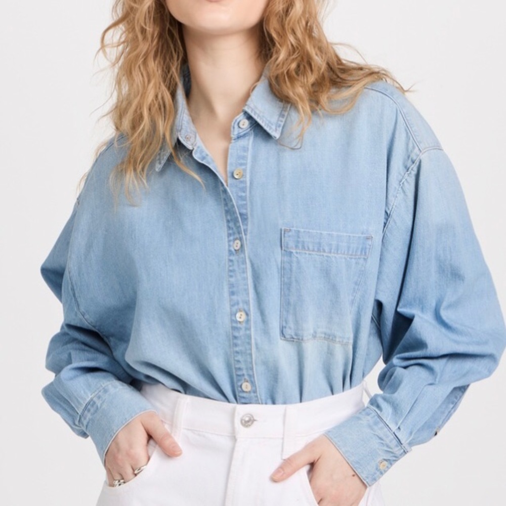 Brand new tags unattached Pistola Premium Denim Sloane Button Down, size medium